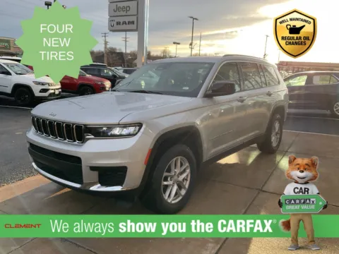 Silver 2023 Jeep Grand Cherokee L Laredo for sale in Florissant, MO
