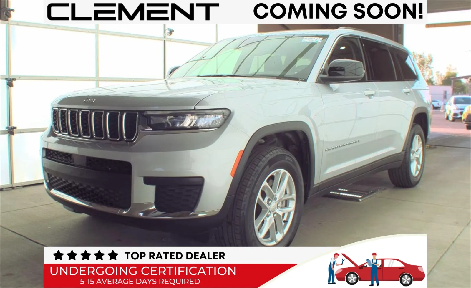 Silver 2023 Jeep Grand Cherokee L Laredo for sale in Florissant, MO