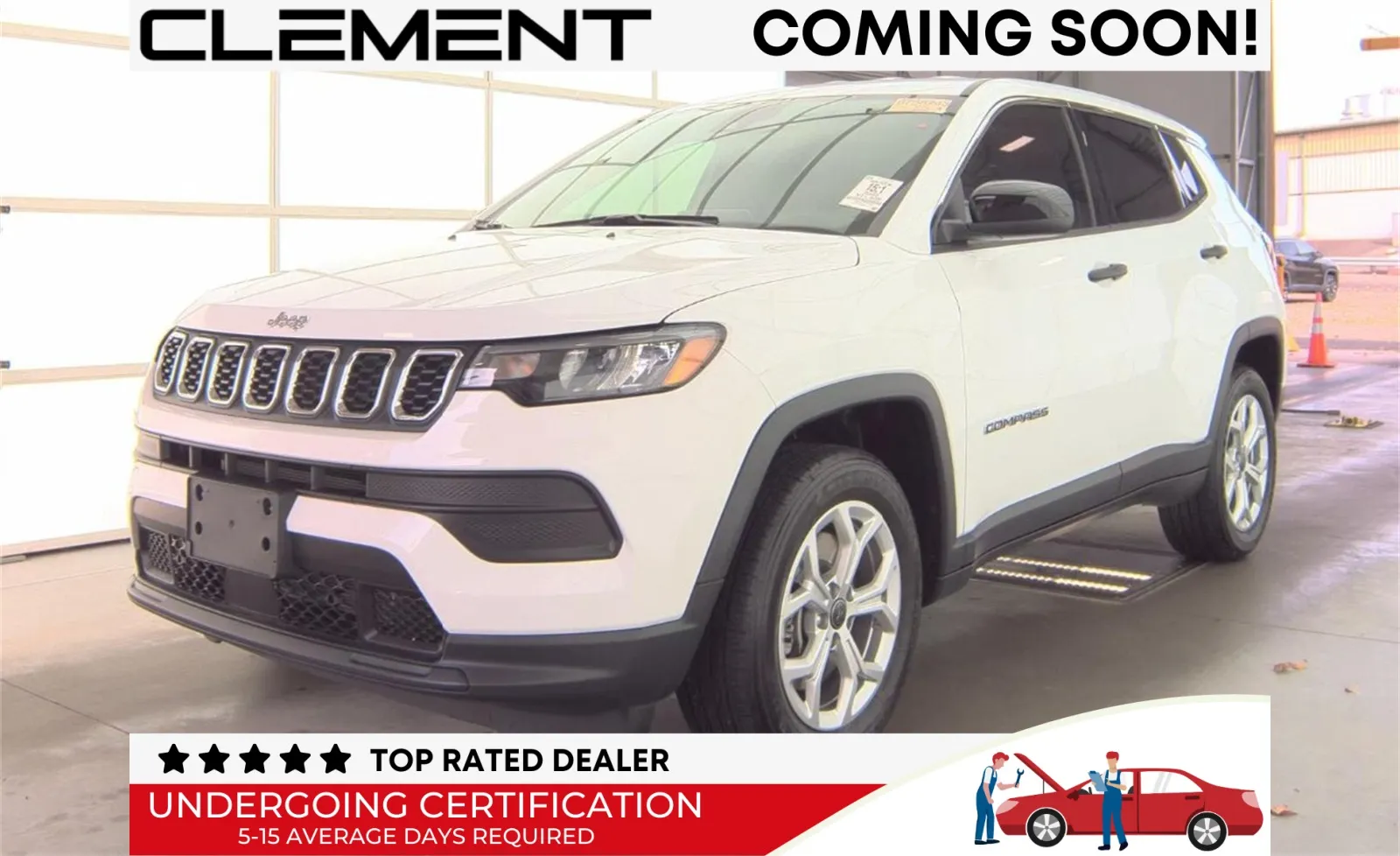 White 2025 Jeep Compass Sport for sale in Florissant, MO