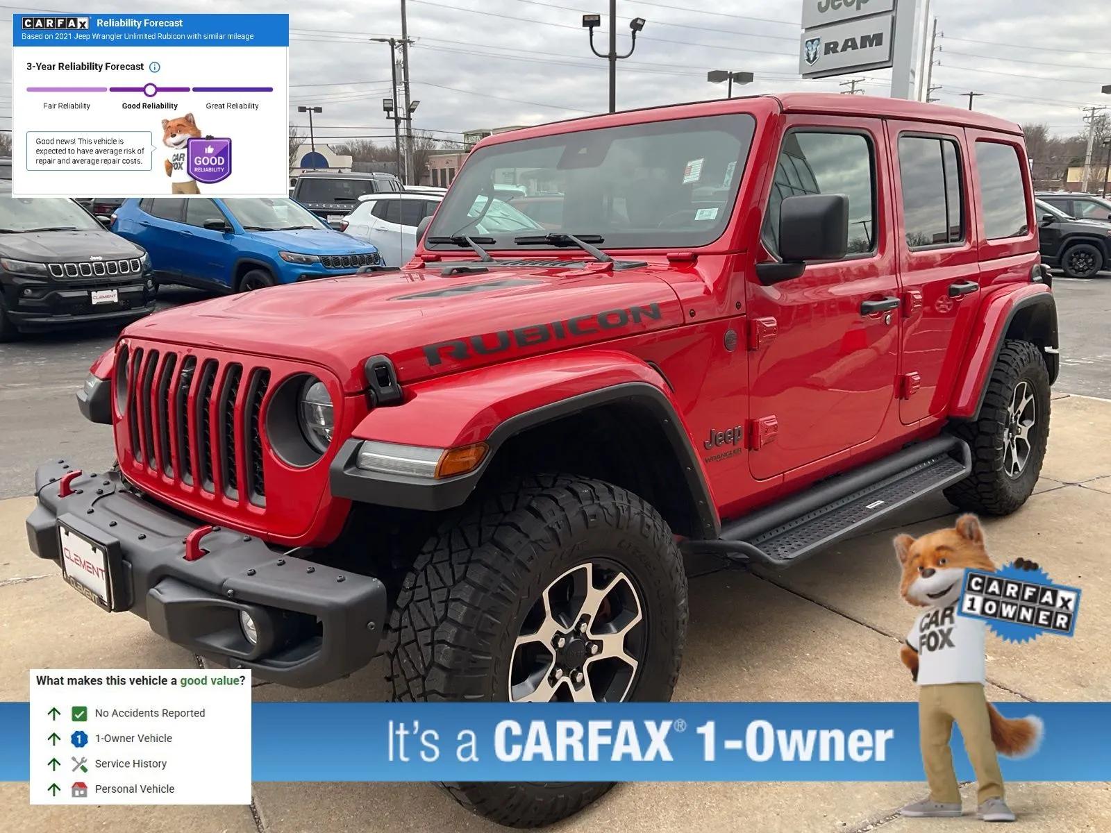 Red 2021 Jeep Wrangler Unlimited Rubicon for sale in Florissant, MO