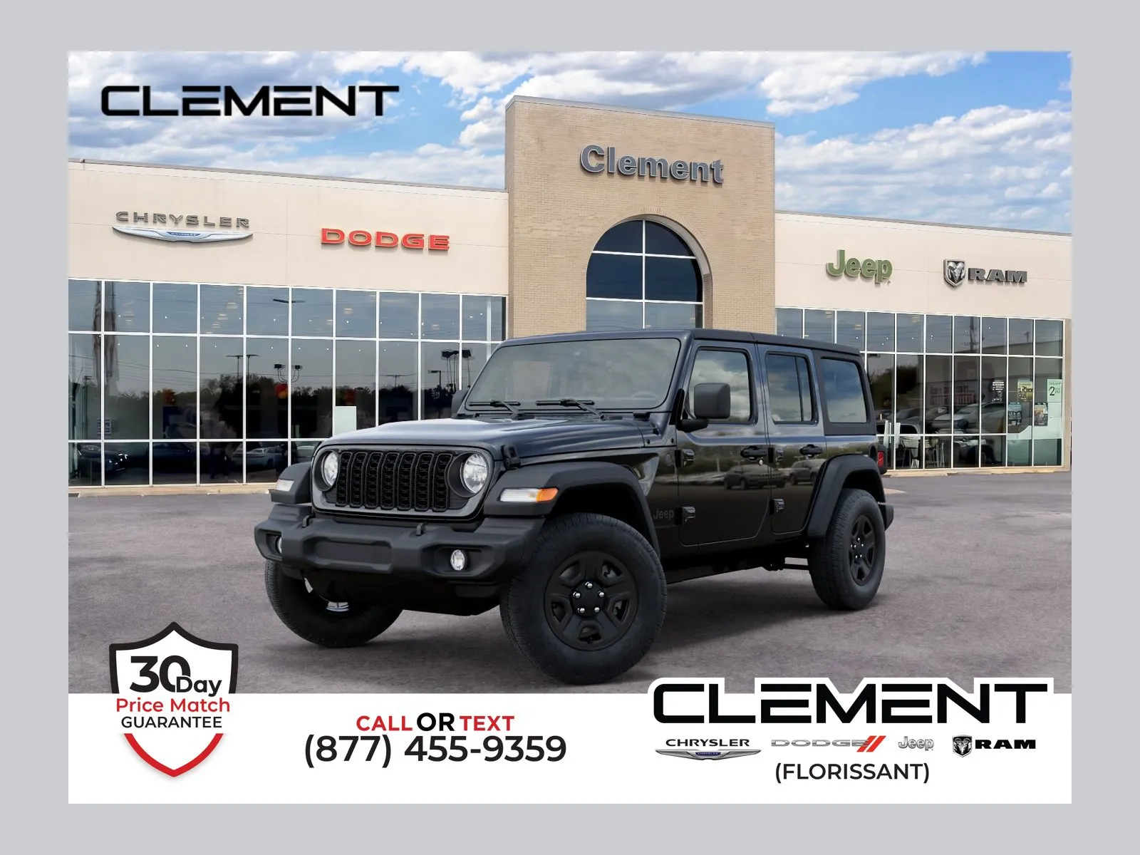 Black 2026 Jeep Wrangler Sport for sale in Florissant, MO