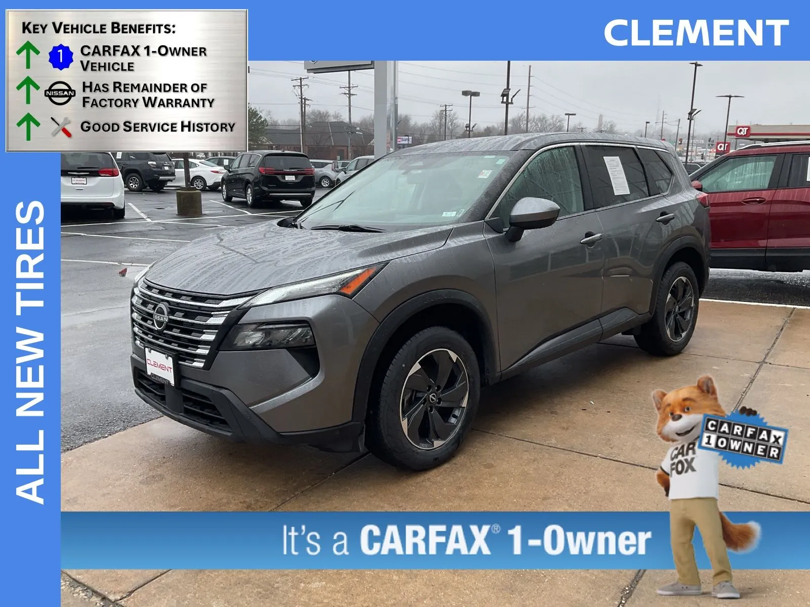 Gray 2024 Nissan Rogue SV for sale in Florissant, MO