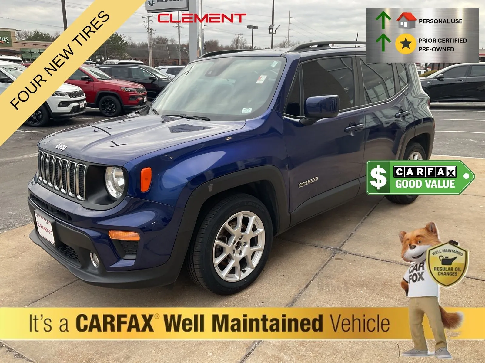 Blue 2021 Jeep Renegade Latitude for sale in Florissant, MO