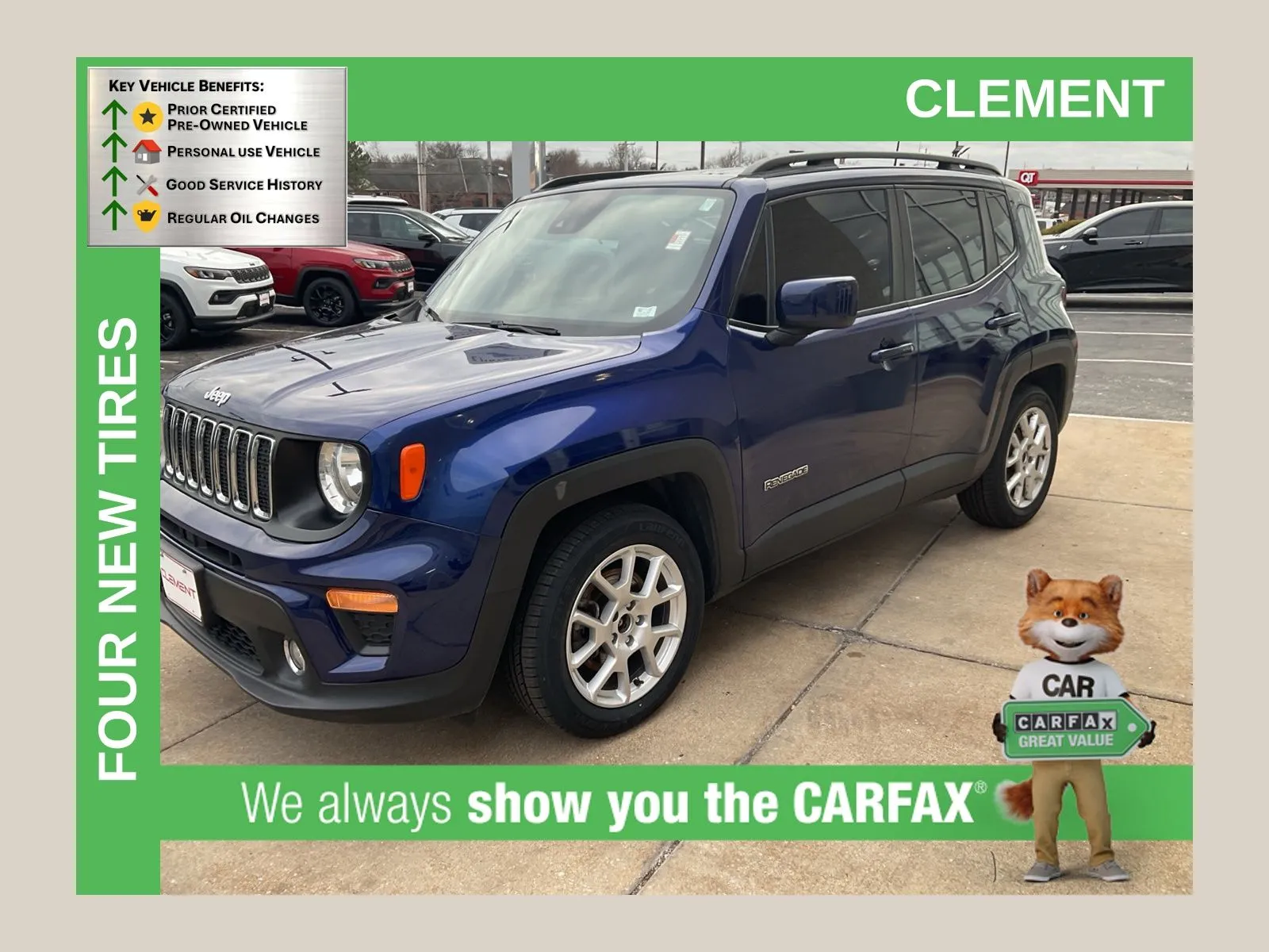 Blue 2021 Jeep Renegade Latitude for sale in Florissant, MO
