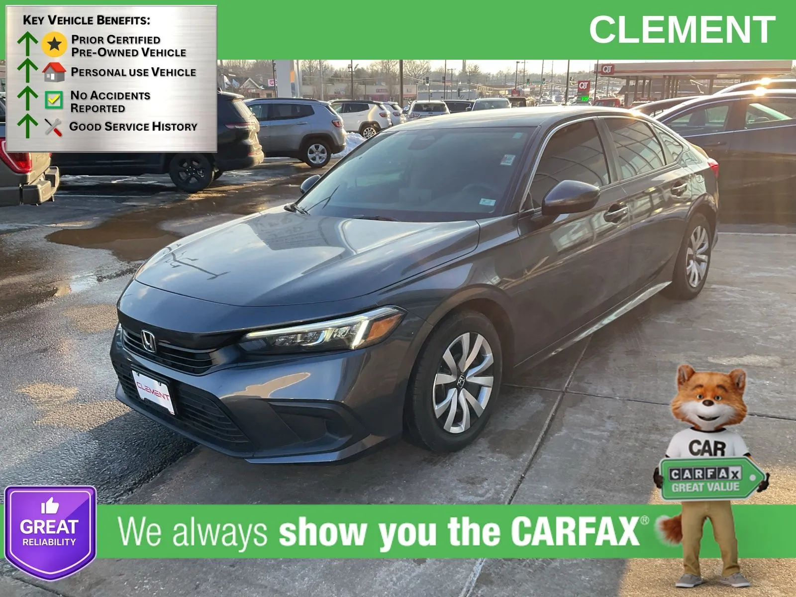 Black 2022 Honda Civic LX for sale in Florissant, MO