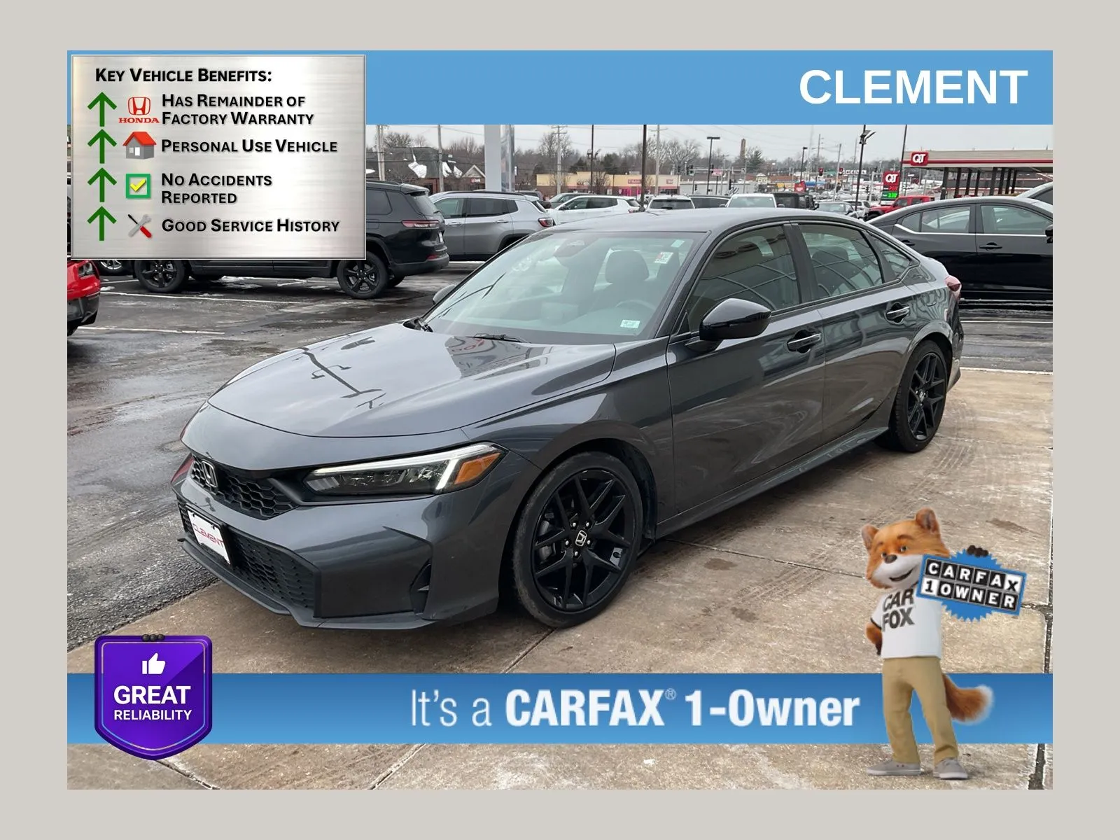 Gray 2025 Honda Civic Sport for sale in Florissant, MO