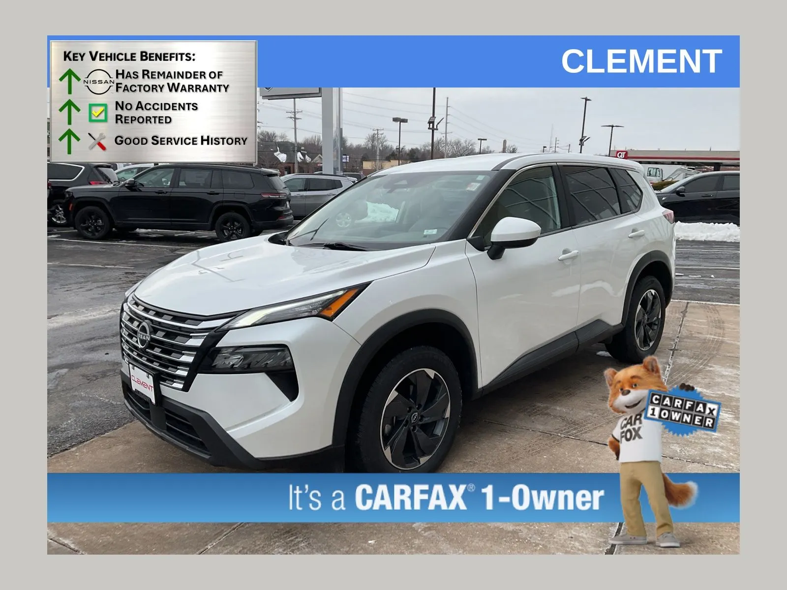 White 2024 Nissan Rogue SV for sale in Florissant, MO