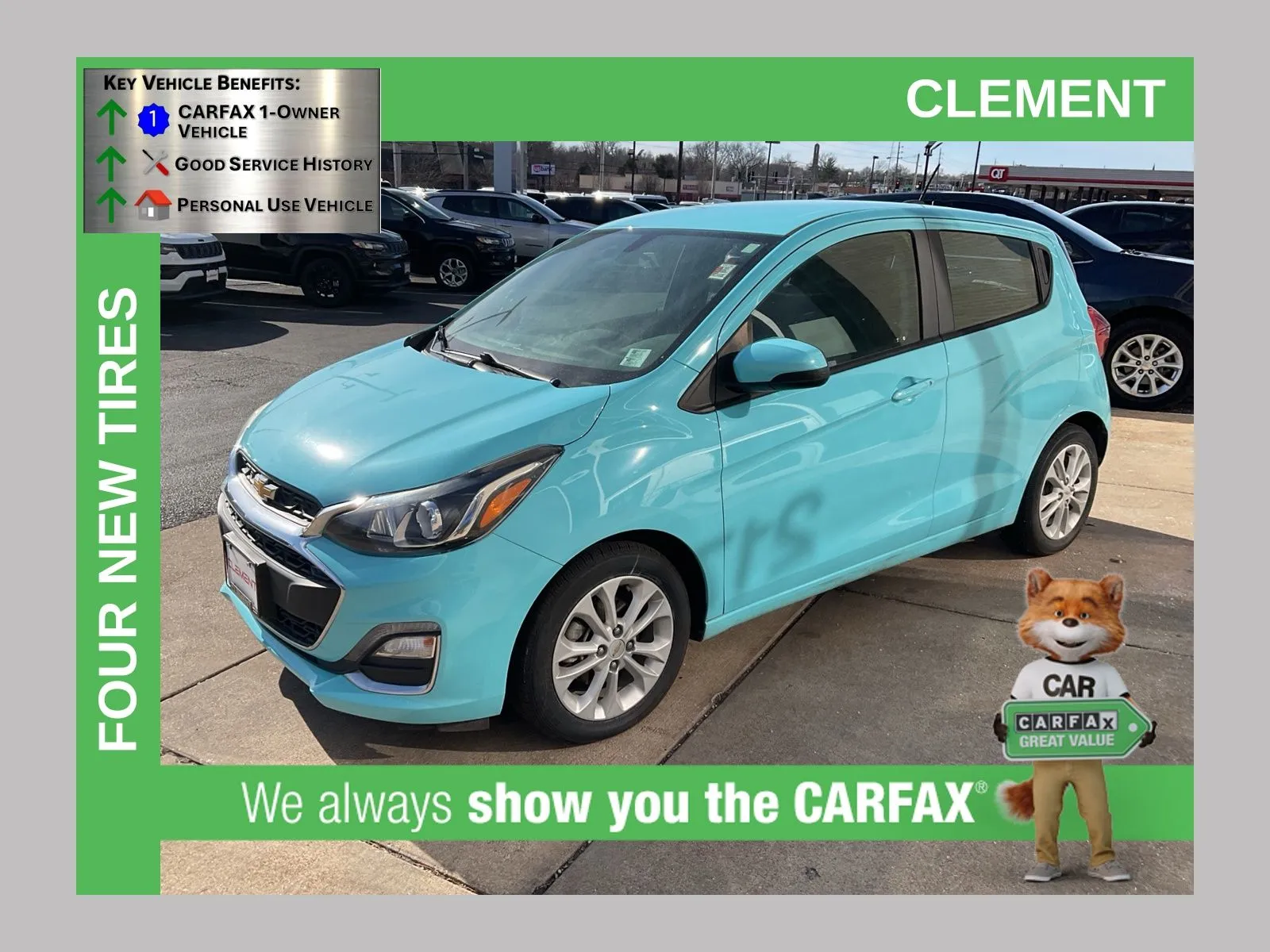 Blue 2021 Chevrolet Spark 1LT for sale in Florissant, MO