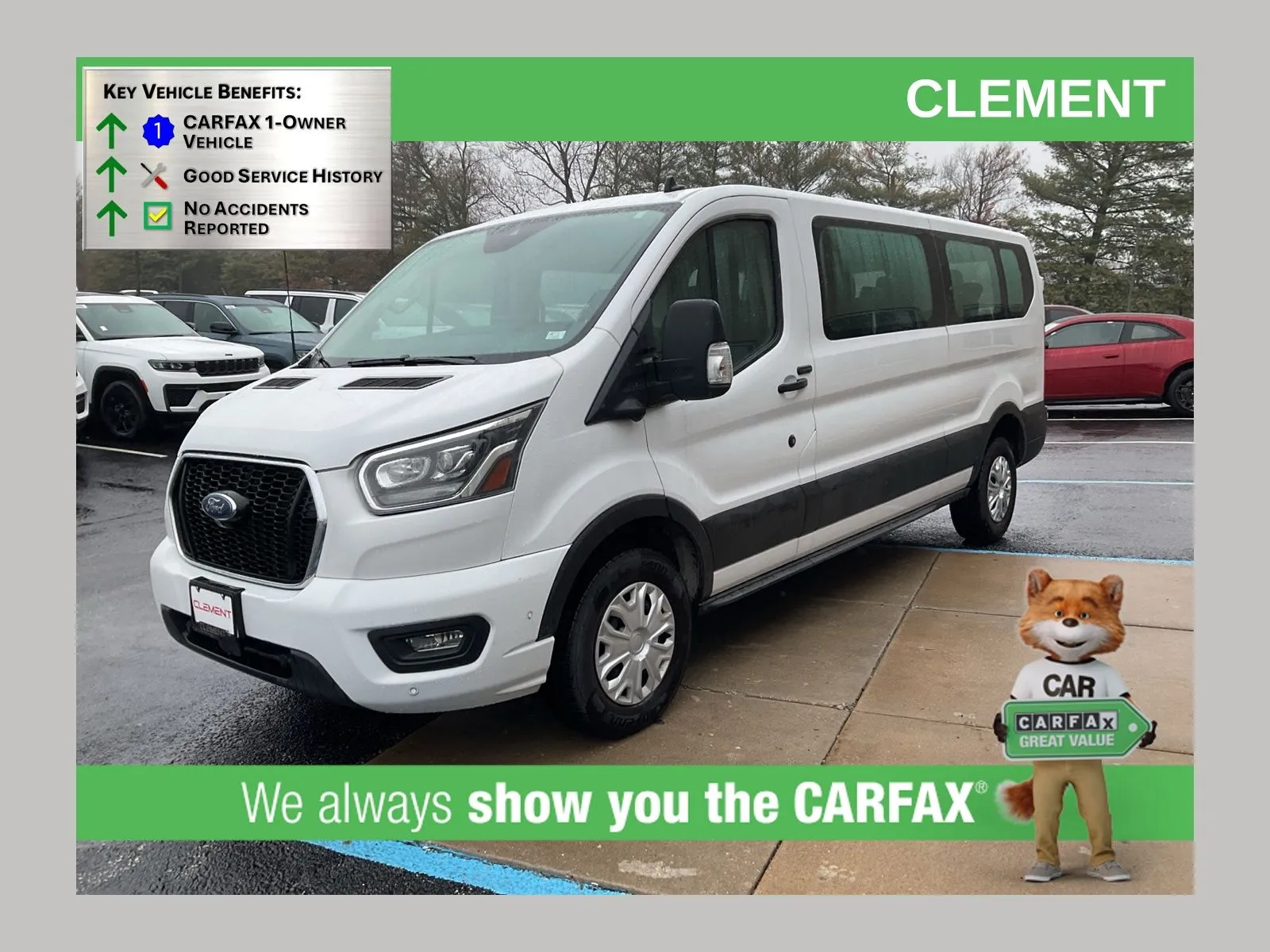 White 2023 Ford Transit-350 XLT for sale in Florissant, MO