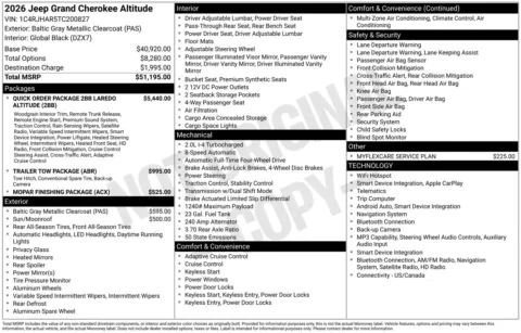 Photos of 2026 Jeep Grand Cherokee Altitude for sale in Florissant, MO at Clement Chrysler Dodge Jeep Ram Florissant