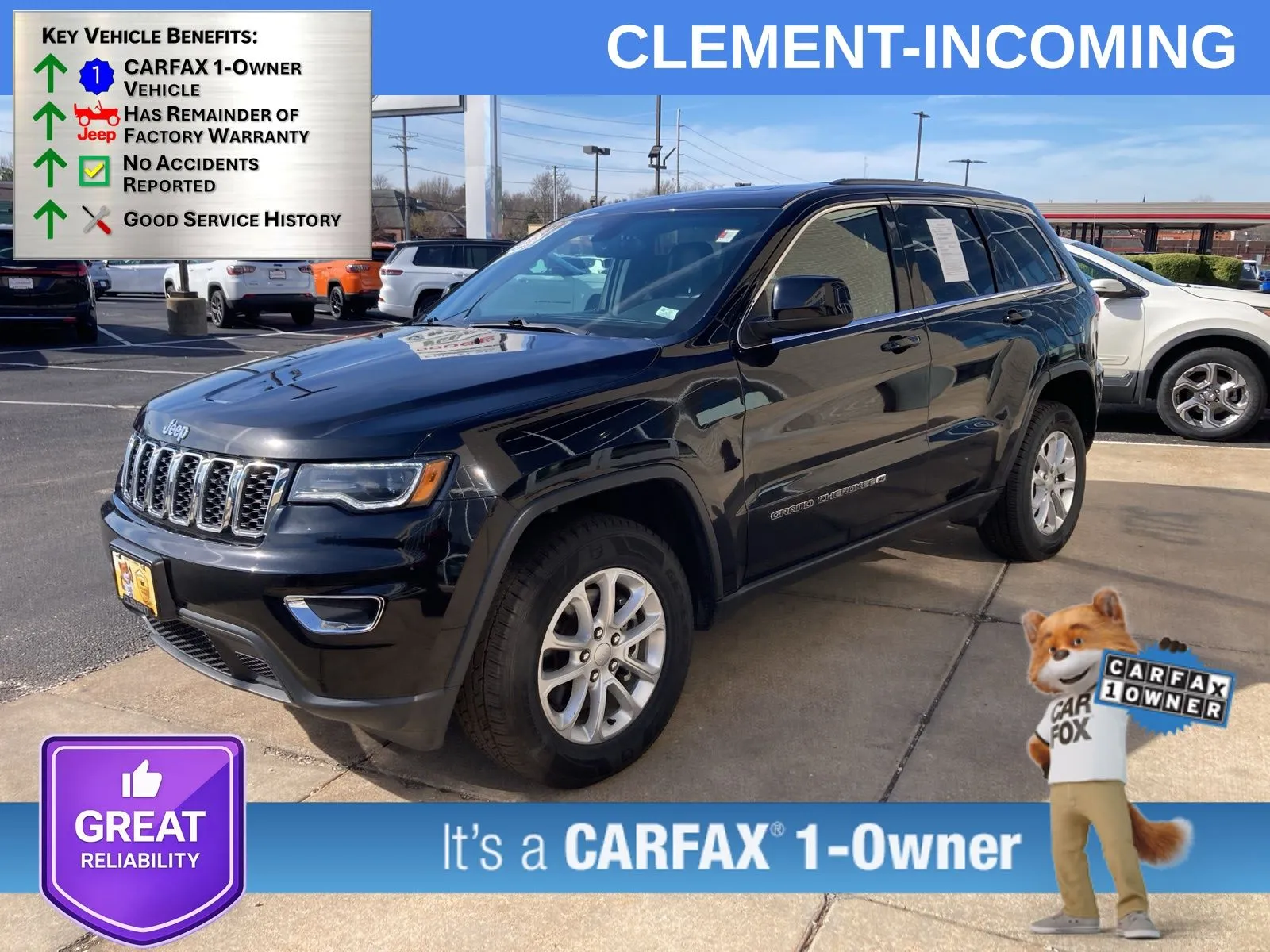 Black 2022 Jeep Grand Cherokee WK Laredo X for sale in Florissant, MO