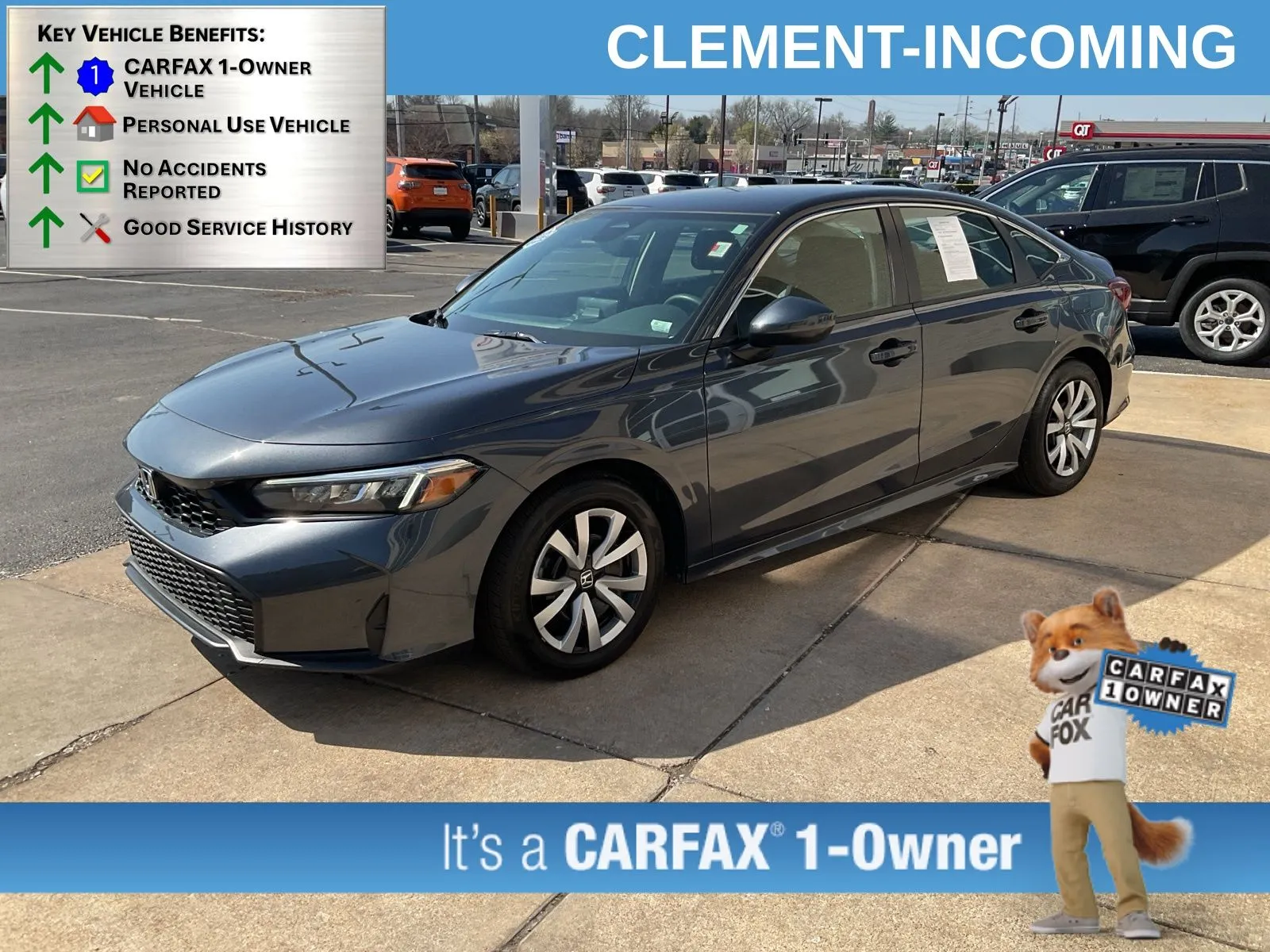 Blue 2025 Honda Civic LX for sale in Florissant, MO