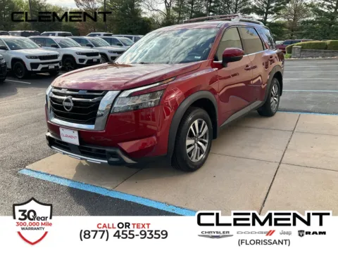 Red 2024 Nissan Pathfinder SL for sale in Florissant, MO