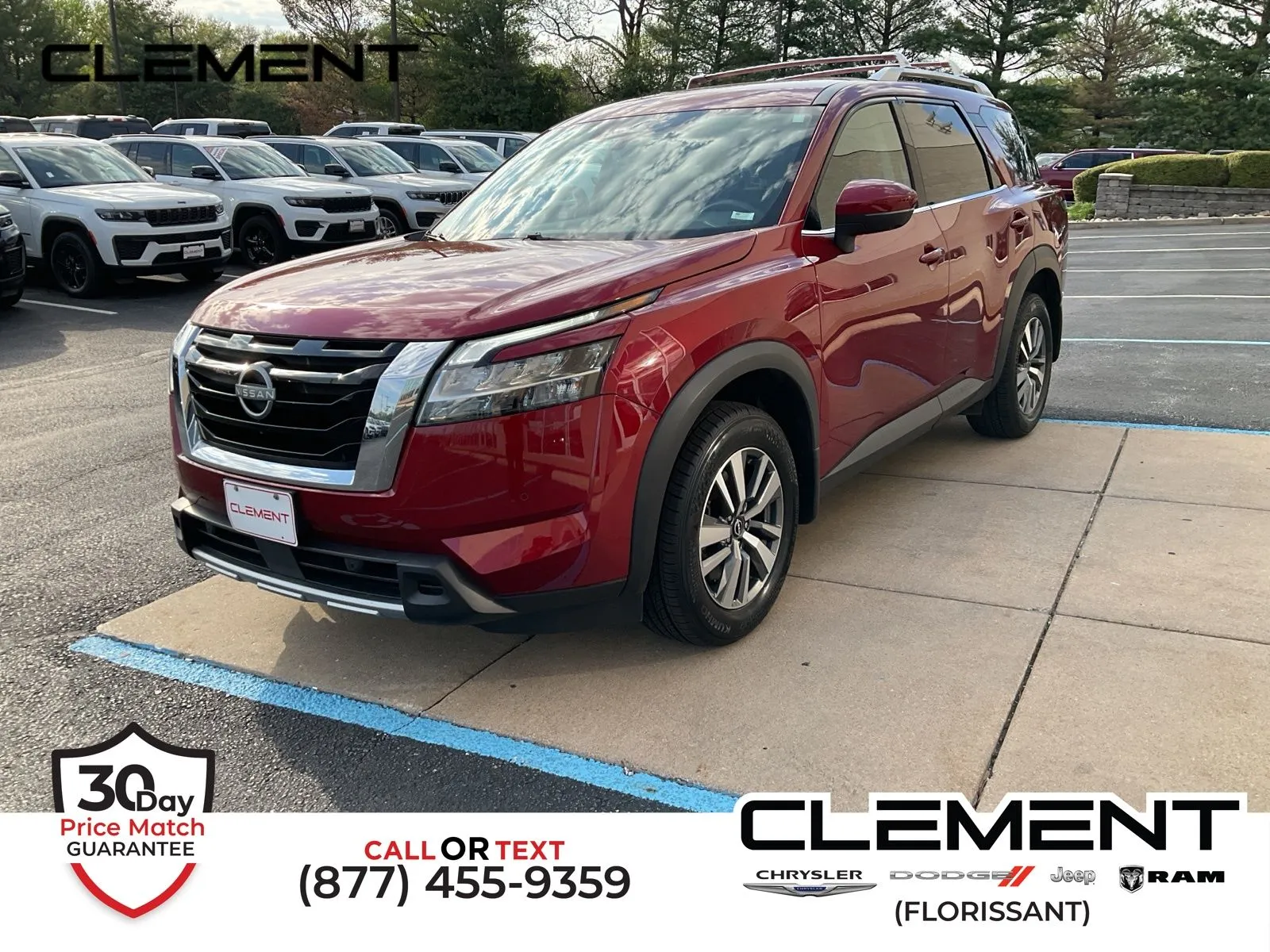 Red 2024 Nissan Pathfinder SL for sale in Florissant, MO
