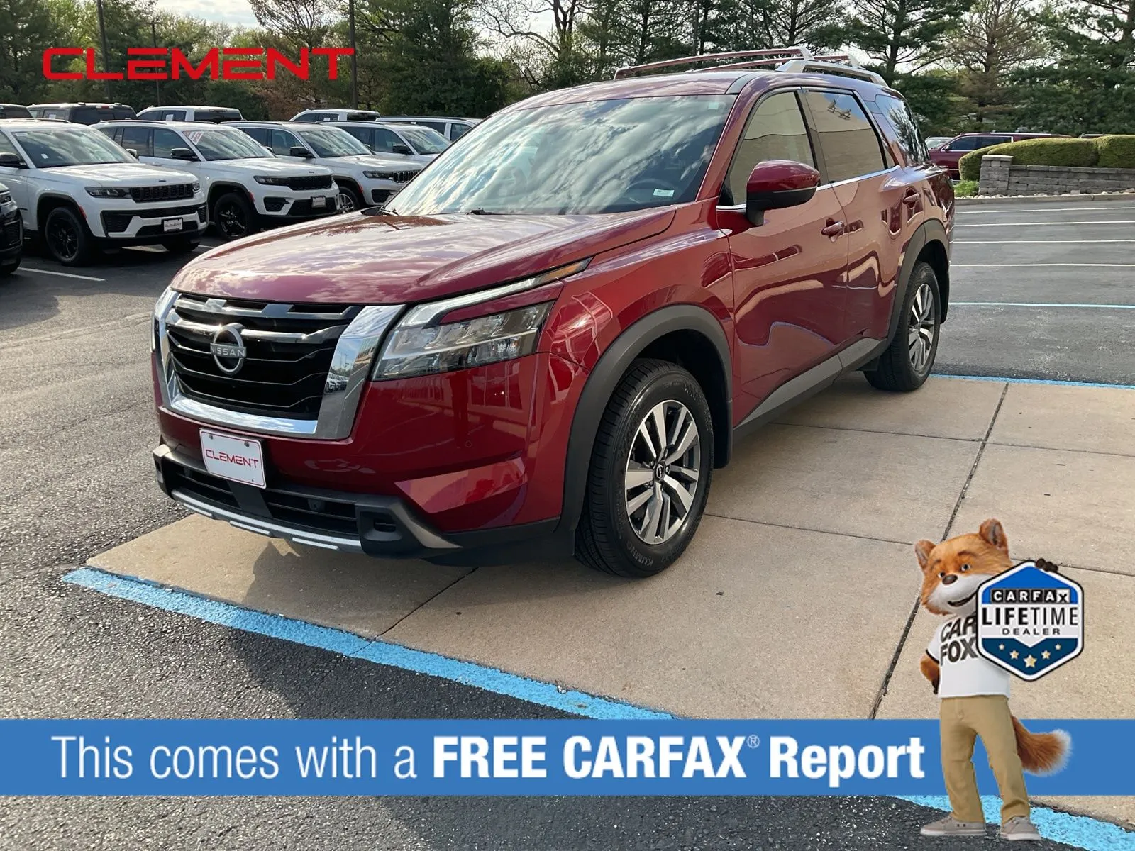 Red 2024 Nissan Pathfinder SL for sale in Florissant, MO