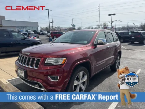 Red 2016 Jeep Grand Cherokee Overland for sale in Florissant, MO