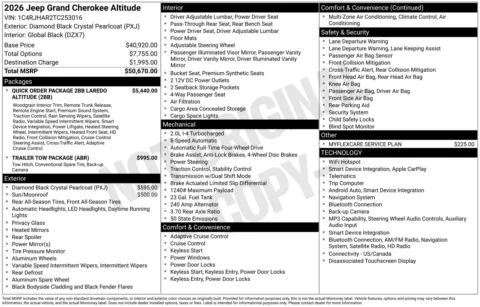 Photos of 2026 Jeep Grand Cherokee Altitude for sale in Florissant, MO at Clement Chrysler Dodge Jeep Ram Florissant