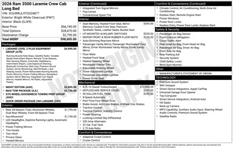 Photos of 2026 Ram 3500 Laramie for sale in Florissant, MO at Clement Chrysler Dodge Jeep Ram Florissant