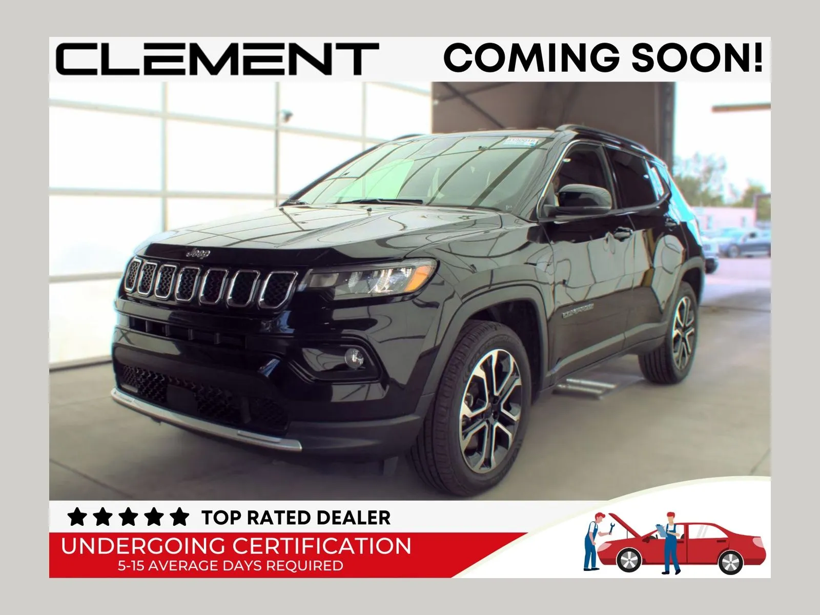 Black 2023 Jeep Compass Limited for sale in Florissant, MO