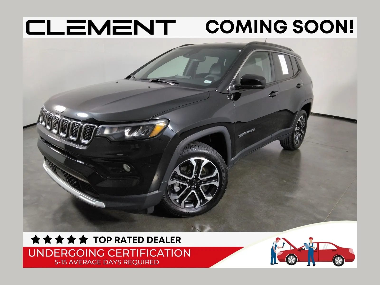 Black 2023 Jeep Compass Limited for sale in Florissant, MO