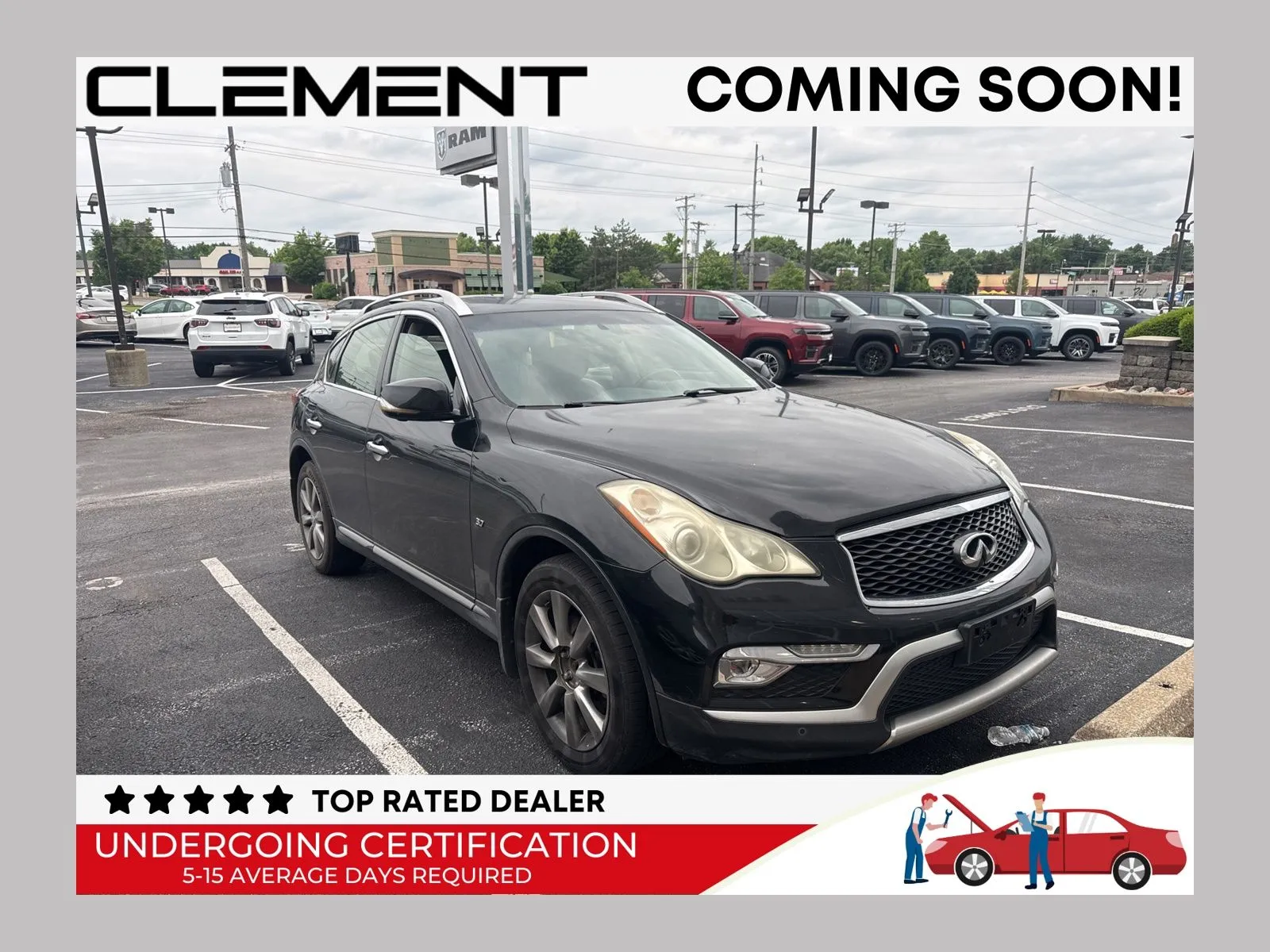 Black 2017 INFINITI QX50 for sale in Florissant, MO