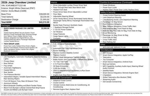 Photos of 2026 Jeep Cherokee Limited for sale in Florissant, MO at Clement Chrysler Dodge Jeep Ram Florissant