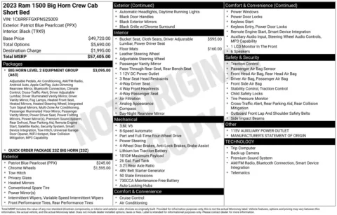 Photos of 2023 Ram 1500 Big Horn/Lone Star for sale in Florissant, MO at Clement Chrysler Dodge Jeep Ram Florissant