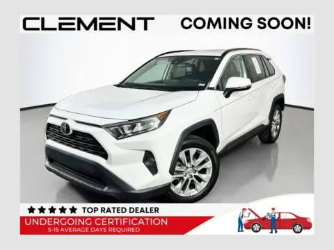 White 2019 Toyota RAV4 XLE Premium for sale in Florissant, MO