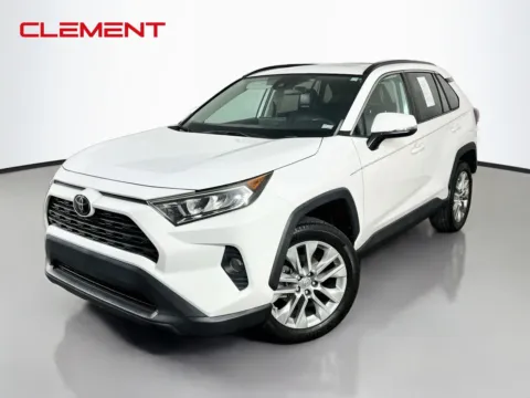White 2019 Toyota RAV4 XLE Premium for sale in Florissant, MO
