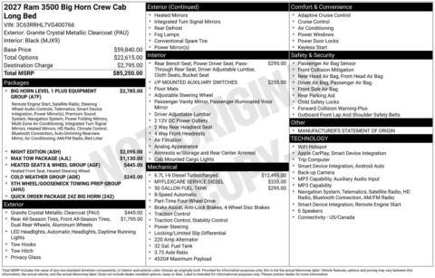 Photos of 2027 Ram 3500 Big Horn for sale in Florissant, MO at Clement Chrysler Dodge Jeep Ram Florissant