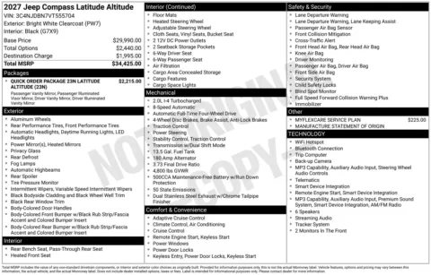 Photos of 2027 Jeep Compass Latitude for sale in Florissant, MO at Clement Chrysler Dodge Jeep Ram Florissant