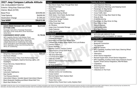 Photos of 2027 Jeep Compass Latitude for sale in Florissant, MO at Clement Chrysler Dodge Jeep Ram Florissant