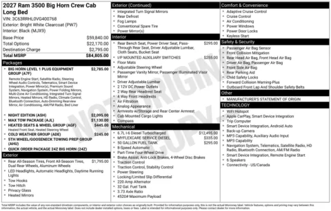 Photos of 2027 Ram 3500 Big Horn for sale in Florissant, MO at Clement Chrysler Dodge Jeep Ram Florissant