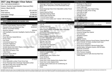 Photos of 2027 Jeep Wrangler Sahara for sale in Florissant, MO at Clement Chrysler Dodge Jeep Ram Florissant