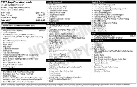 Photos of 2027 Jeep Cherokee Laredo for sale in Florissant, MO at Clement Chrysler Dodge Jeep Ram Florissant