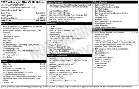 Photos of 2022 Volkswagen Atlas 3.6L V6 SEL R-Line for sale in Florissant, MO at Clement Chrysler Dodge Jeep Ram Florissant