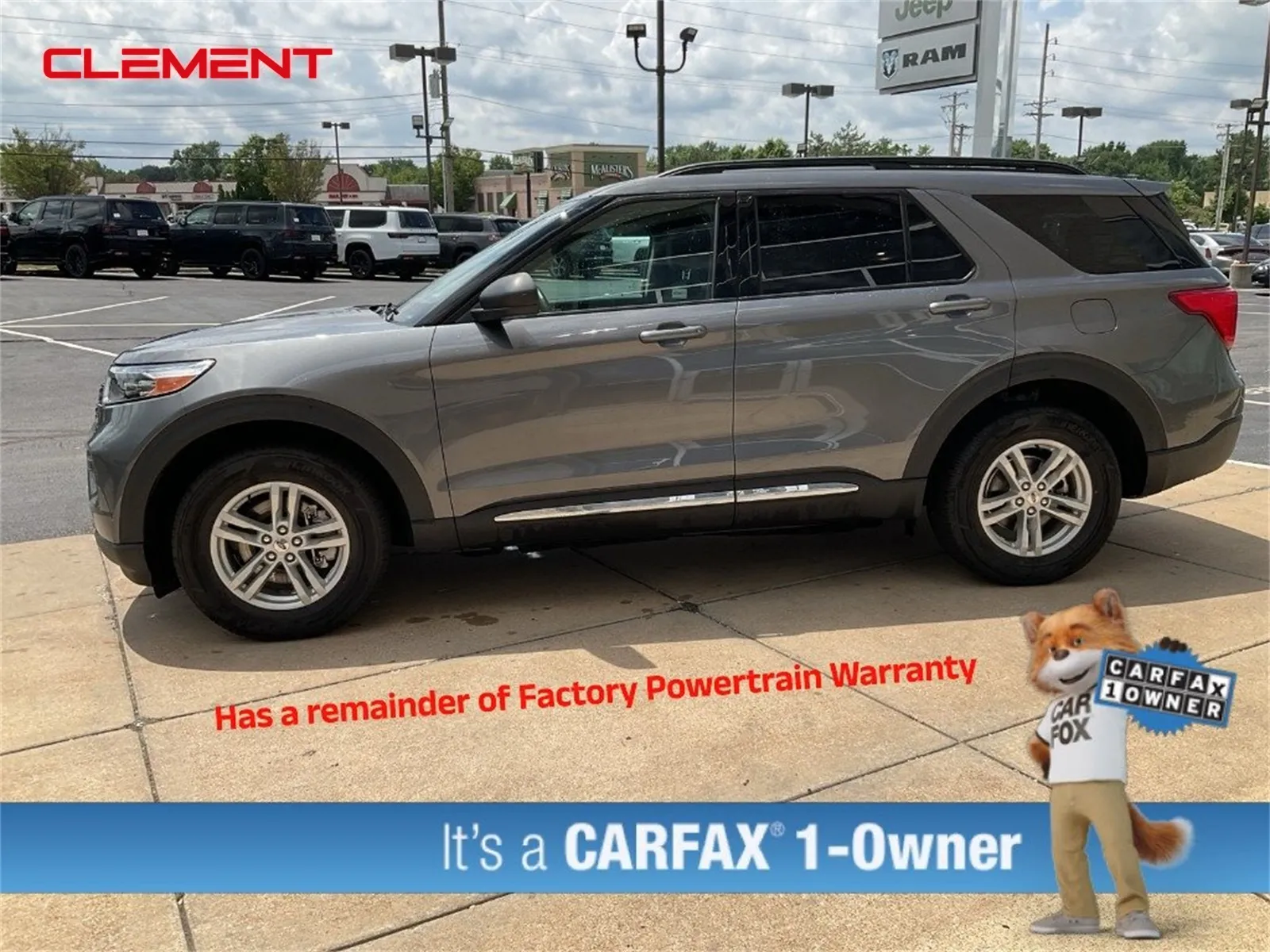 Gray 2021 Ford Explorer XLT for sale in Florissant, MO