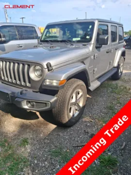 Silver 2018 Jeep Wrangler Unlimited Sahara for sale in Florissant, MO