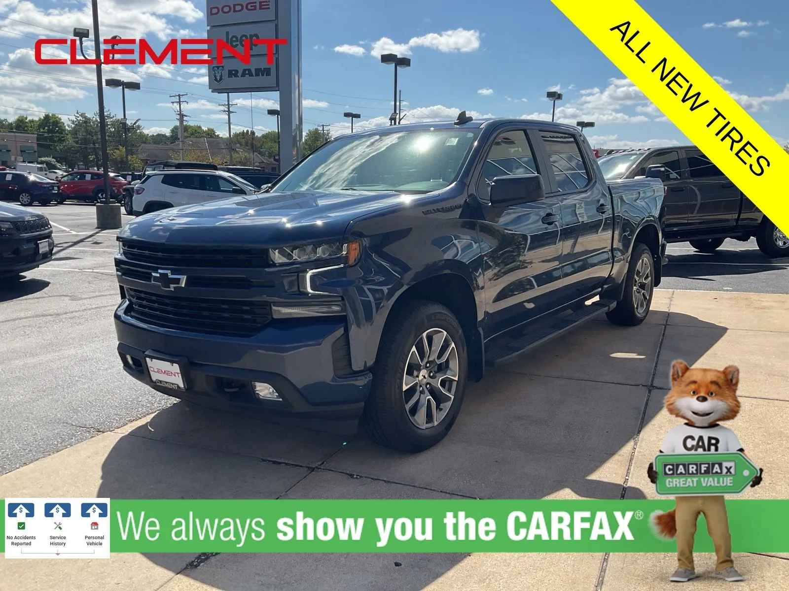 Blue 2021 Chevrolet Silverado 1500 RST for sale in Florissant, MO