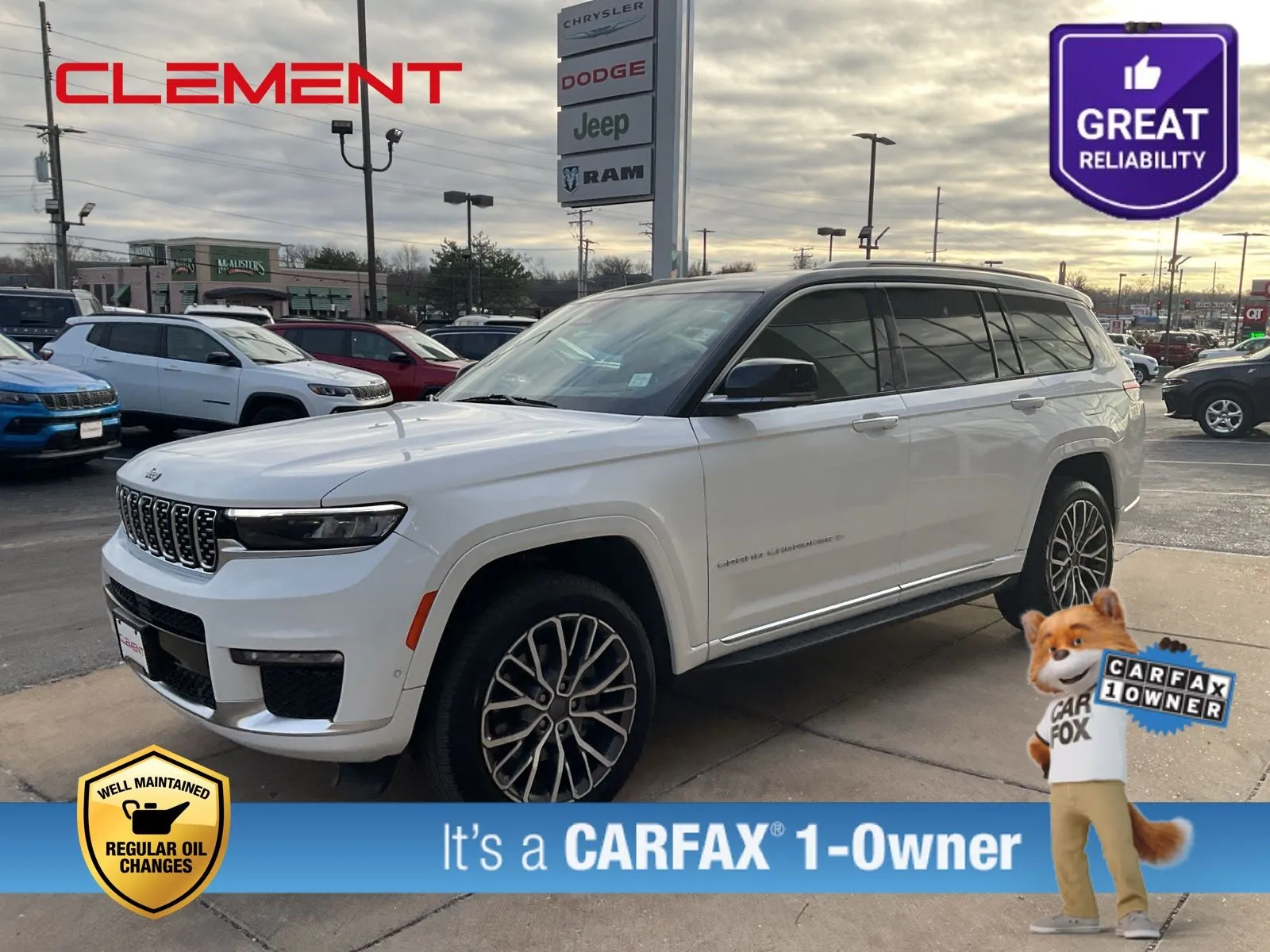White 2021 Jeep Grand Cherokee L Summit for sale in Florissant, MO
