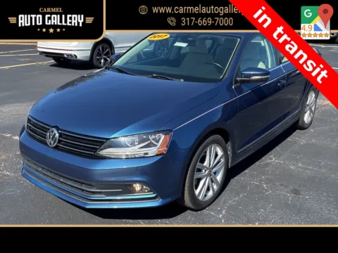 Blue 2017 Volkswagen Jetta 1.8T SEL for sale in Carmel, IN