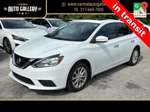 White 2017 Nissan Sentra SV for sale in Carmel, IN