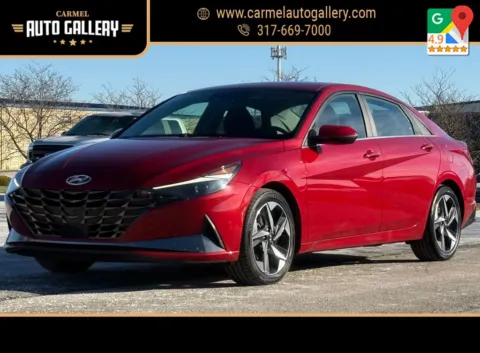 Red 2021 Hyundai Elantra SEL for sale in Carmel, IN
