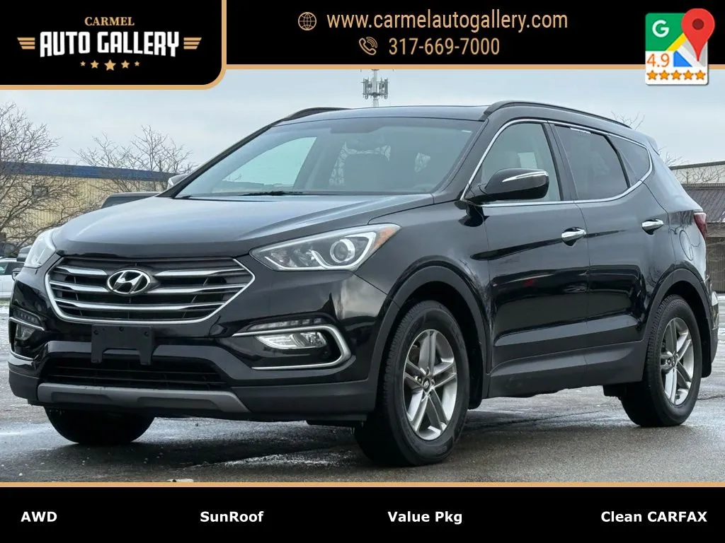 Black 2018 Hyundai Santa Fe Sport 2.4 Base for sale in Carmel, IN