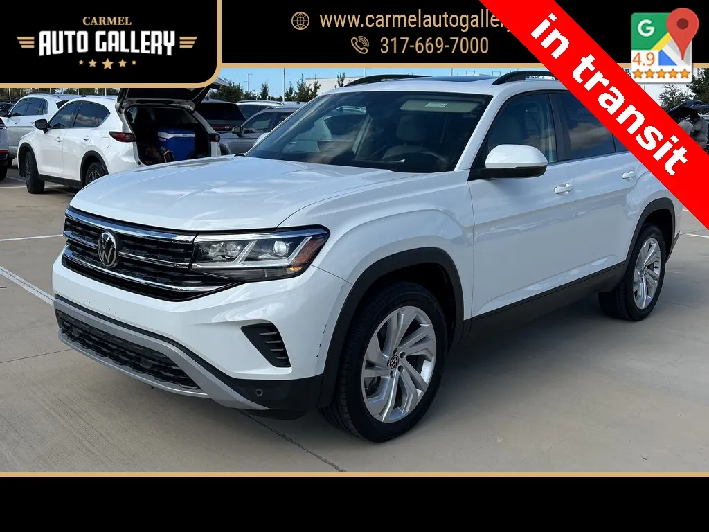 White 2021 Volkswagen Atlas 3.6L V6 SE w/Technology for sale in Carmel, IN