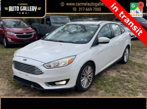 White 2017 Ford Focus Titanium for sale in Carmel, IN