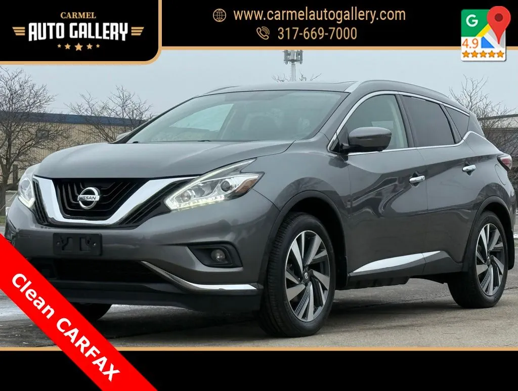 Gray 2018 Nissan Murano Platinum for sale in Carmel, IN