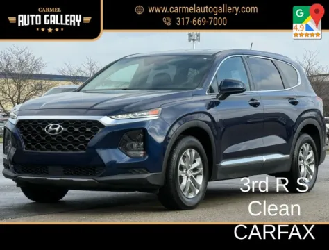 Blue 2019 Hyundai Santa Fe SE for sale in Carmel, IN