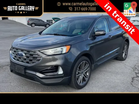 Gray 2019 Ford Edge Titanium for sale in Carmel, IN