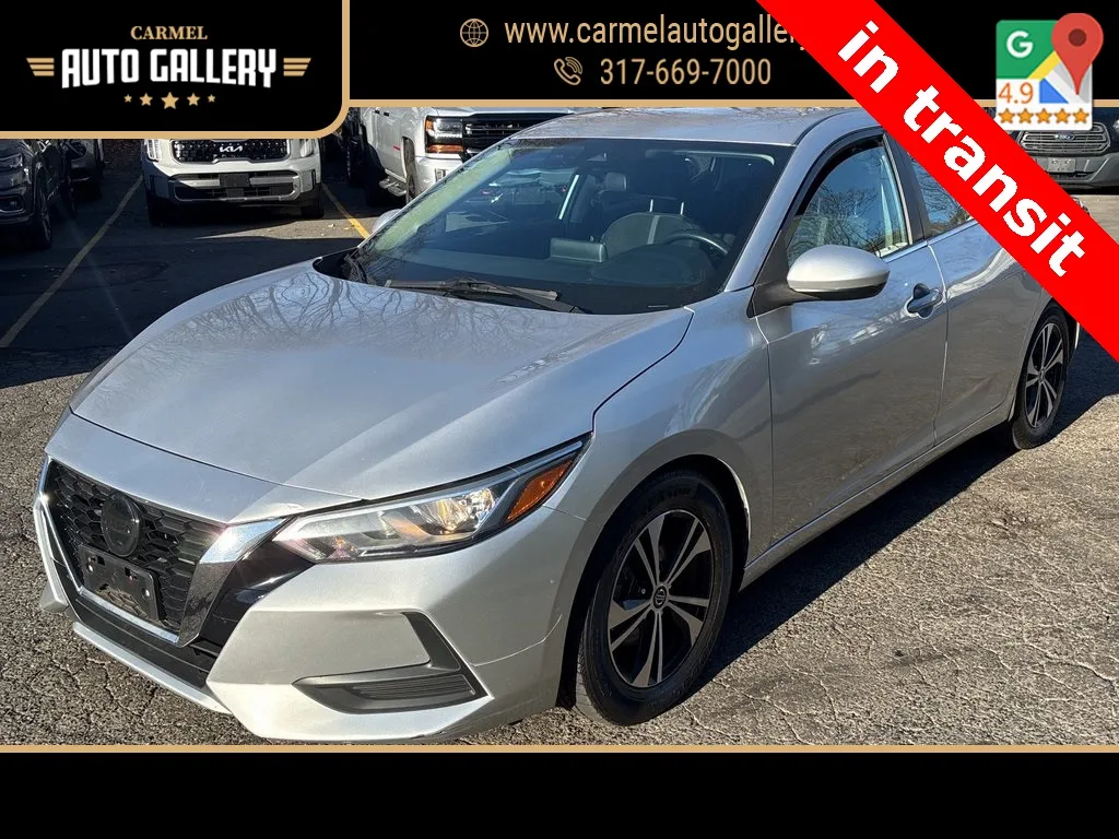 Silver 2021 Nissan Sentra SV for sale in Carmel, IN